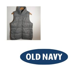 Puffer Vest Fleece Lined Warm Full Zip size XL